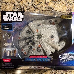 Star Wars Micro Galaxy Squadron Millennium Falcon (Lights & Sounds)(Brand New)